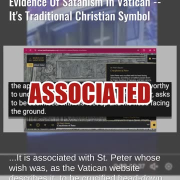 Fact Check: Inverted Cross In St. Peter's Basilica Does NOT Offer Evidence Of Satanism In Vatican