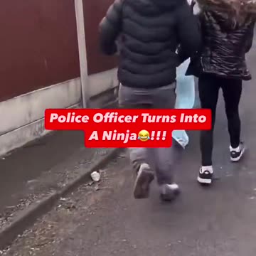 Officer 'caught on video' throwing off multiple subjects interfering with his arrest.