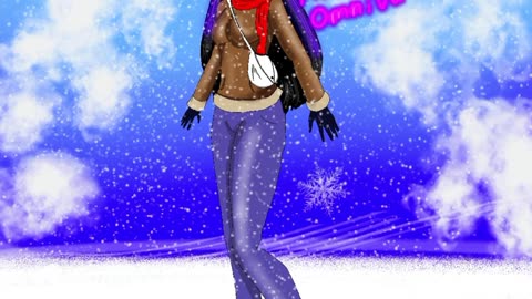 Oc speed paint her winter outfit.