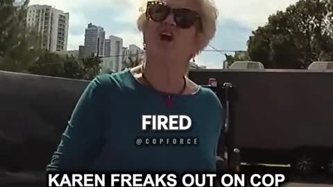 Karen Freaks on Cop Over Cats