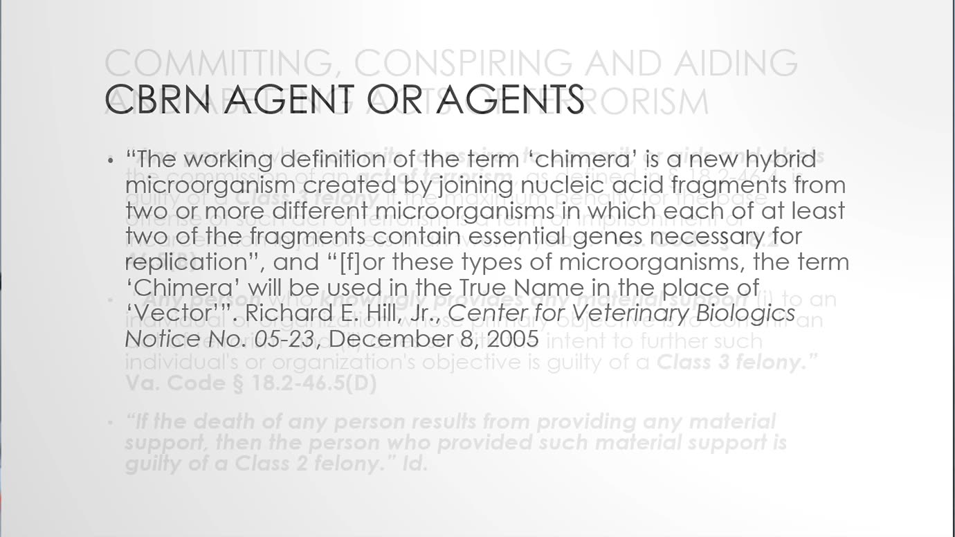 Conspiracy to Commit Terror: Case in Chief