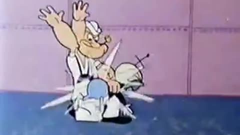 Popeye From Way Out - M/alien spanking