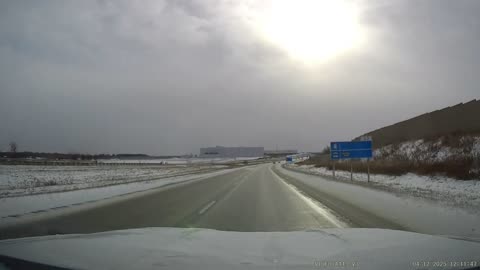 [4K] Newmarket, Ontario! Snow and Snow Driving to Davis Dr Newmarket, ON. CA.