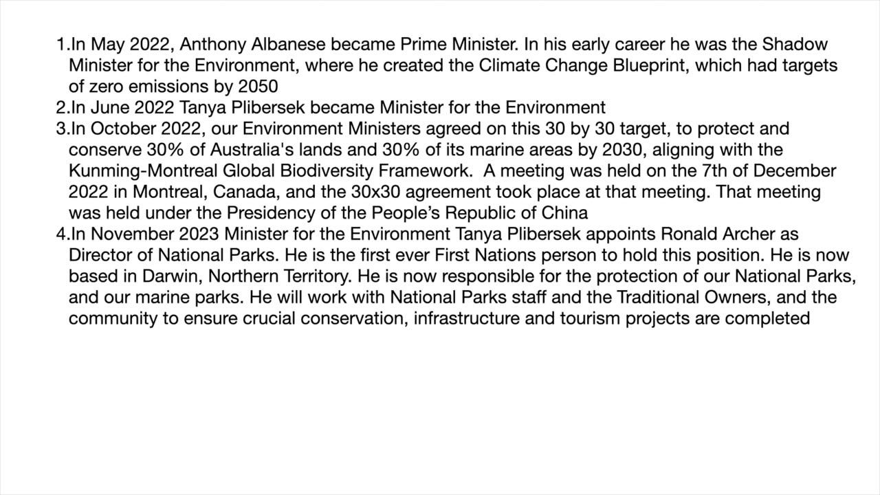 Australia 2030 PART 2: closing national parks & Mount Panorama (park) motor racing course etc