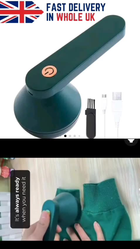 USB Rechargeable Lint Remover—Say Goodbye to Lint & Fuzz with This Must-Have Fabric Care Essential