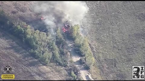 🚀🦅 HIMARS and FPV destroyed the assault column in the Pokrovsk direction.