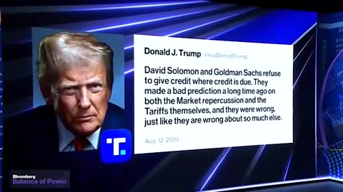 Goldman Sacks of Lies says tariffs are crushing consumers