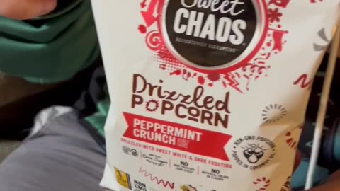 Peppermint Crunch Popcorn #food