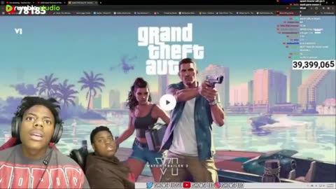 iShowSpeed Reacts To Grand Theft Auto VI Trailer