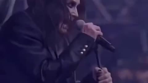 This is how Ozzy came out on stage.