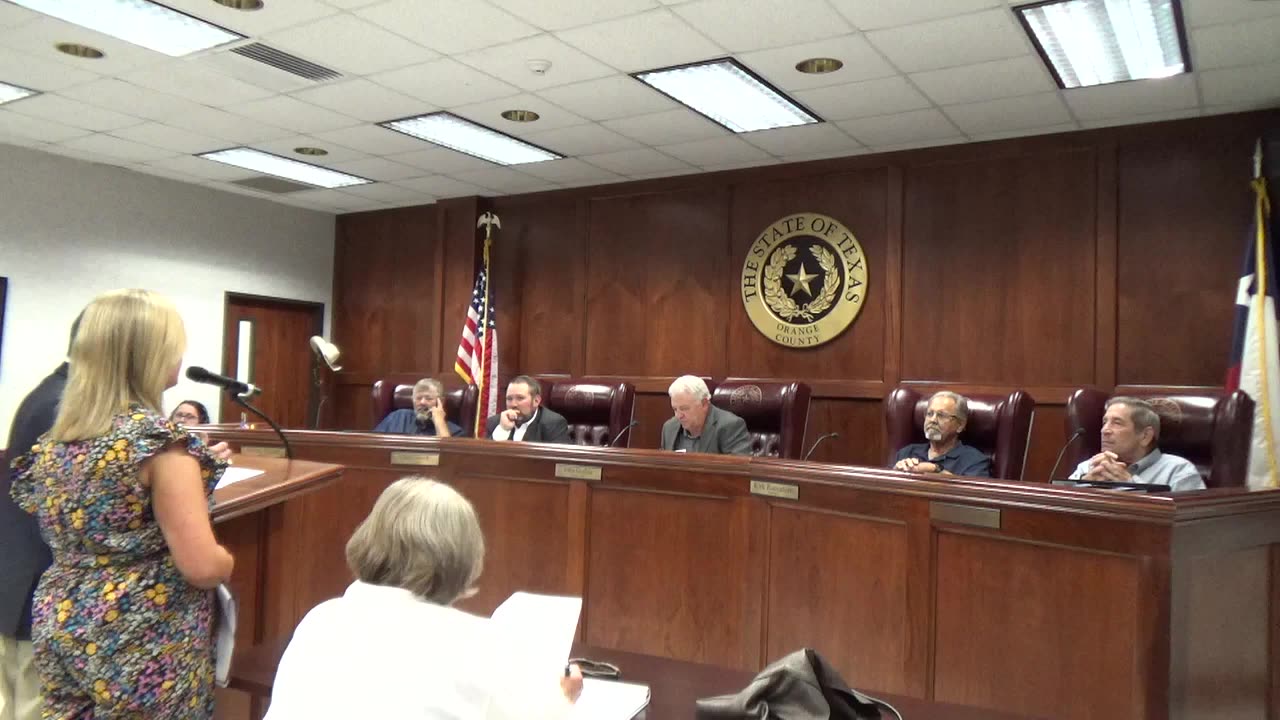Orange County Commissioners Court Budget Approval