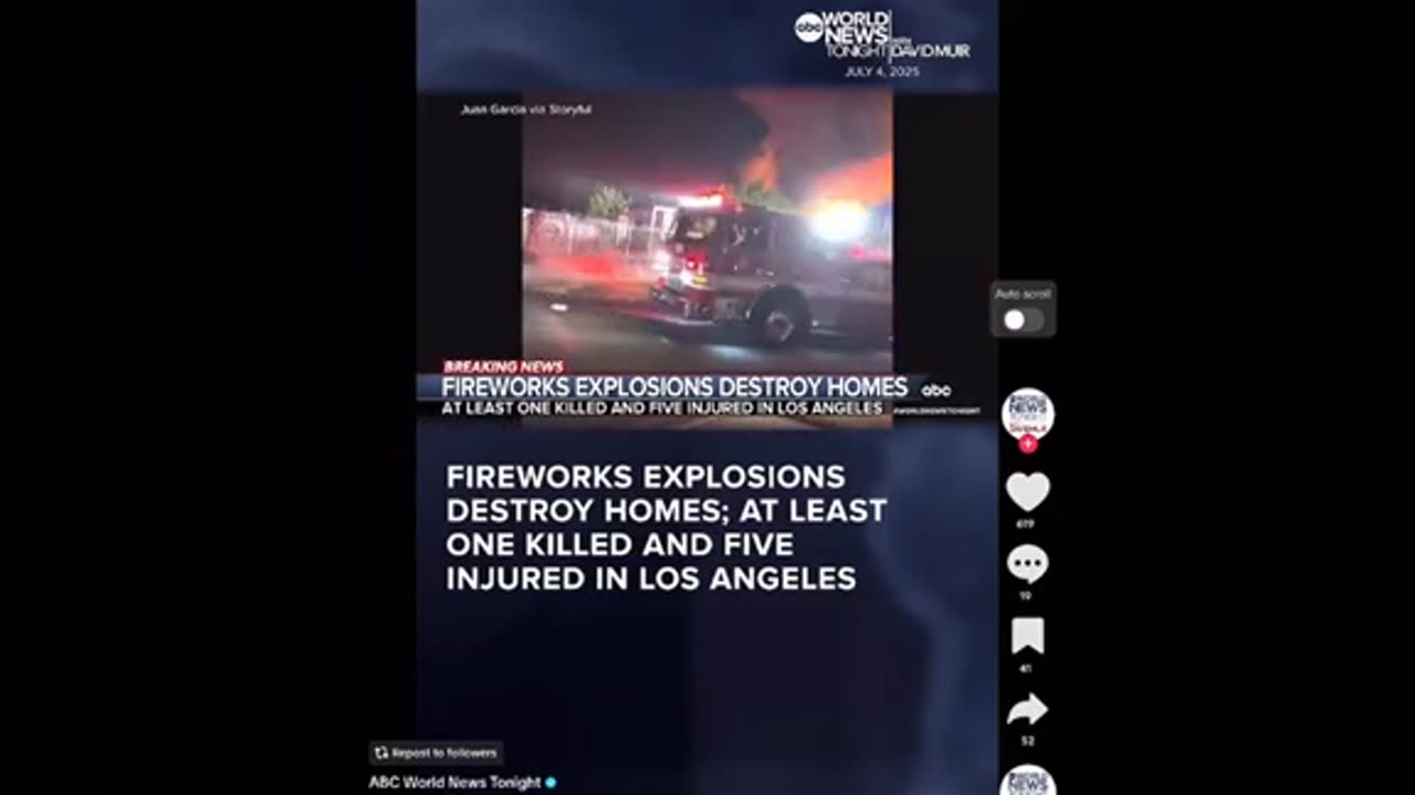 Firework explosions ..