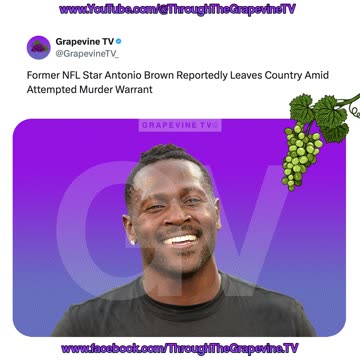Former NFL Star Antonio Brown Reportedly Leaves Country Amid Attempted Murder Warrant