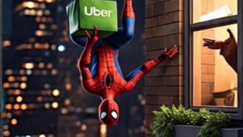 The crisis reached Spiderman 🤣🤣_😂_🤣_😂_ #spiderman #marvel #satire #crisis #ubereats