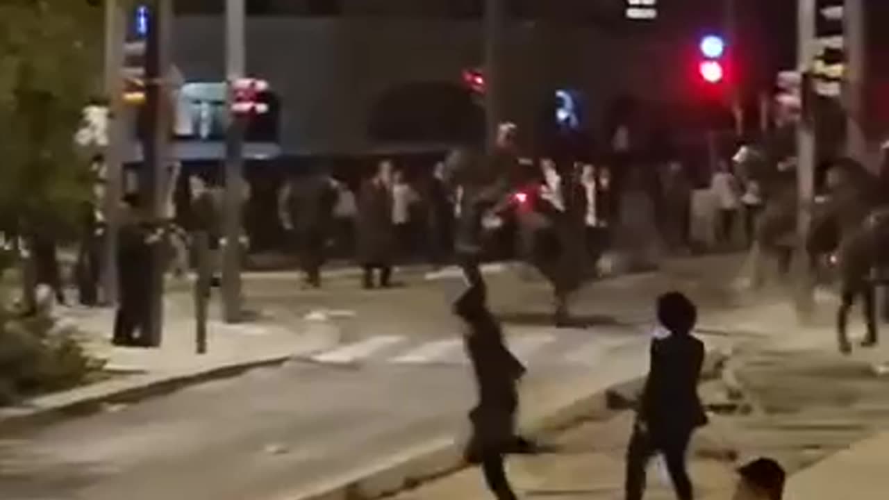 Ultra-Orthodox Jews protest against military conscription in Jerusalem.