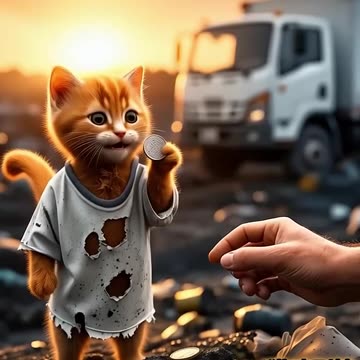 a poor kitten save his life. but how? see full video