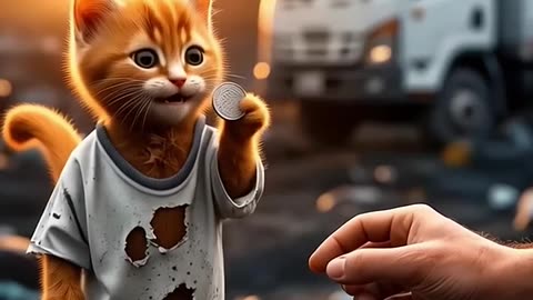 a poor kitten save his life. but how? see full video