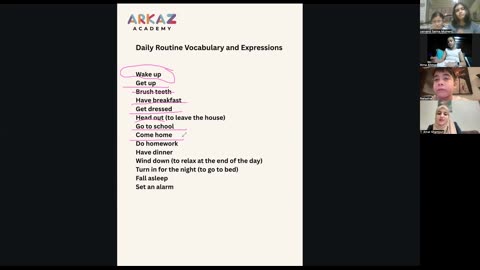 Daily routine Class (2)