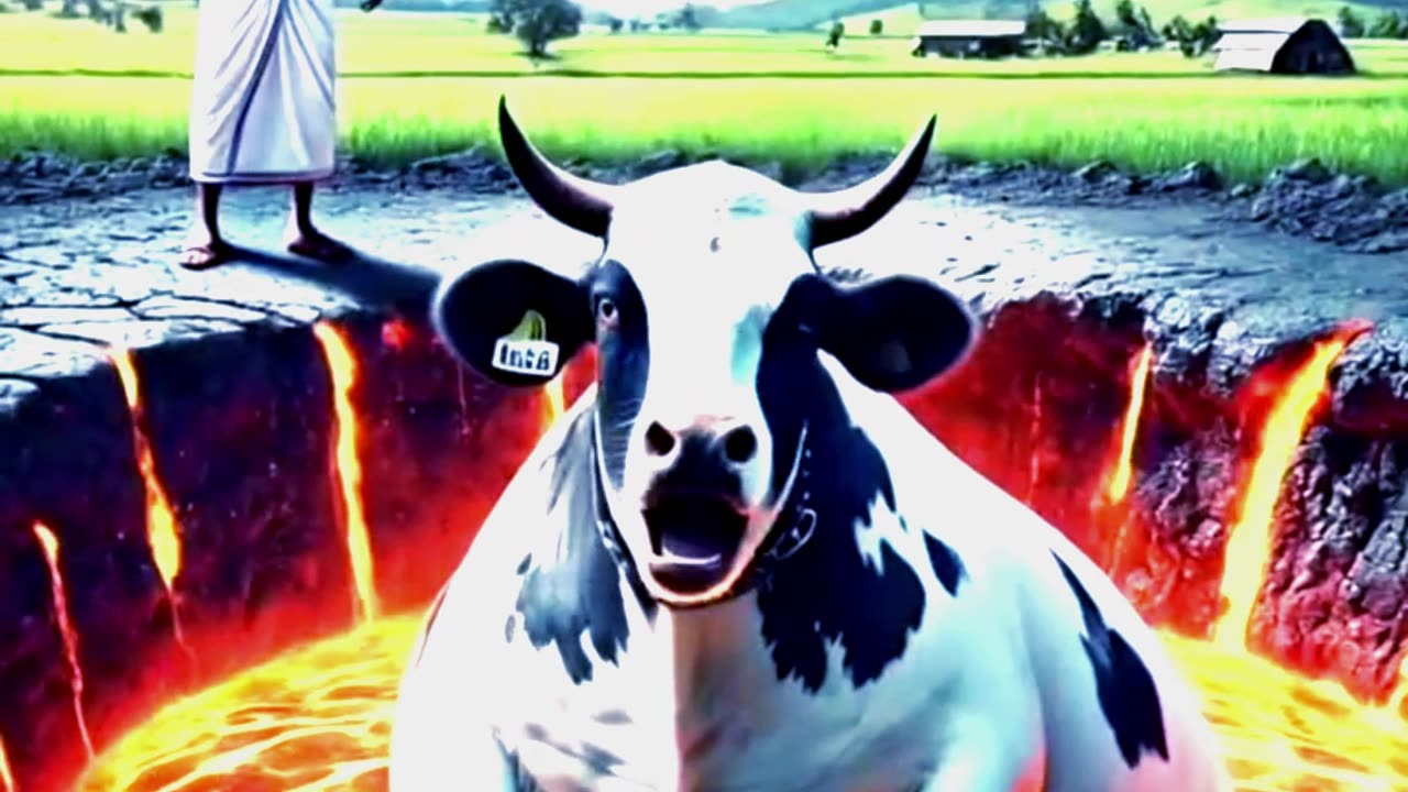 Cow Rescued from a Fiery Inferno