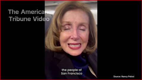 "Unable To Open Her Eyes": Nancy Pelosi Accused Of Being On Something In Selfie Video