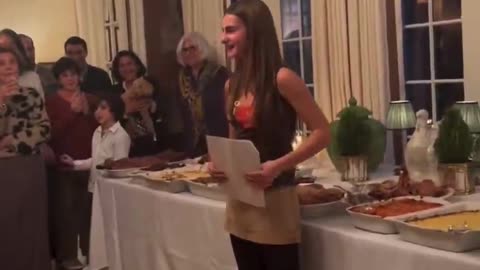 Watch the moment a New Jersey family’s entire Thanksgiving dinner collapses in a dramatic video.