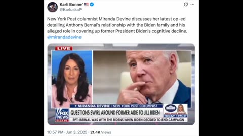 What Is The Role of ANTHONY BERNAL (Jill Biden's Chief of Staff) In The Biden Coverup?