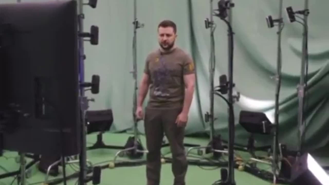 Zelensky claims that he’s in a frontline tent whilst..