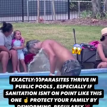 Washing Butt in Public Pools...