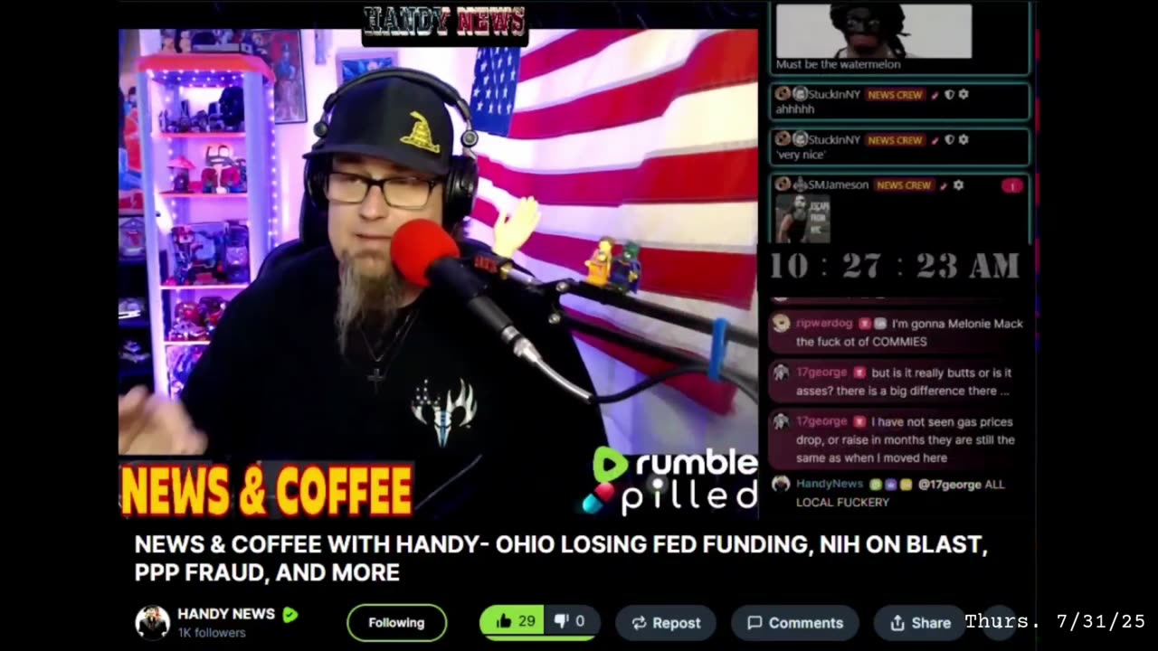 Portrait of a Patriot (Handy News) - How to Run a Great Livestream