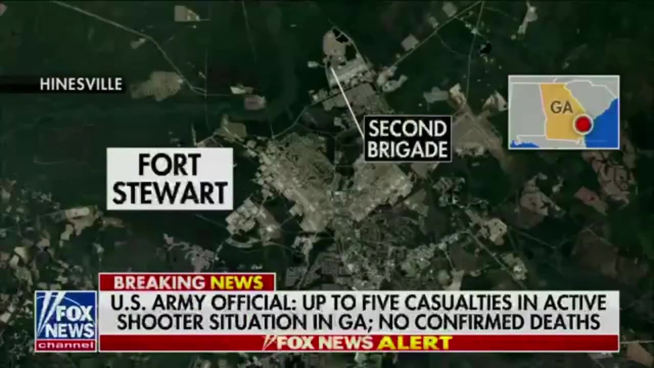 Update on shooting at Ft Stewart. No immediate reports of deaths among the five soldiers injured