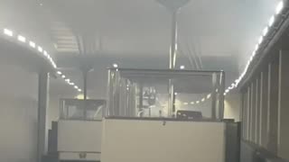 DC Fire Dept. responds to small fire in the trolley system that runs between the Rayburn Building