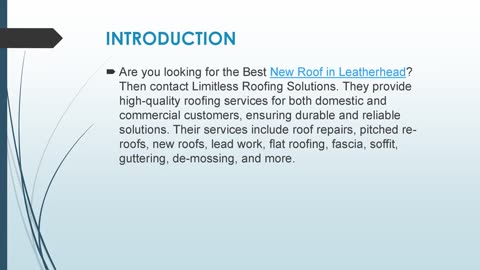 Best New Roof in Leatherhead