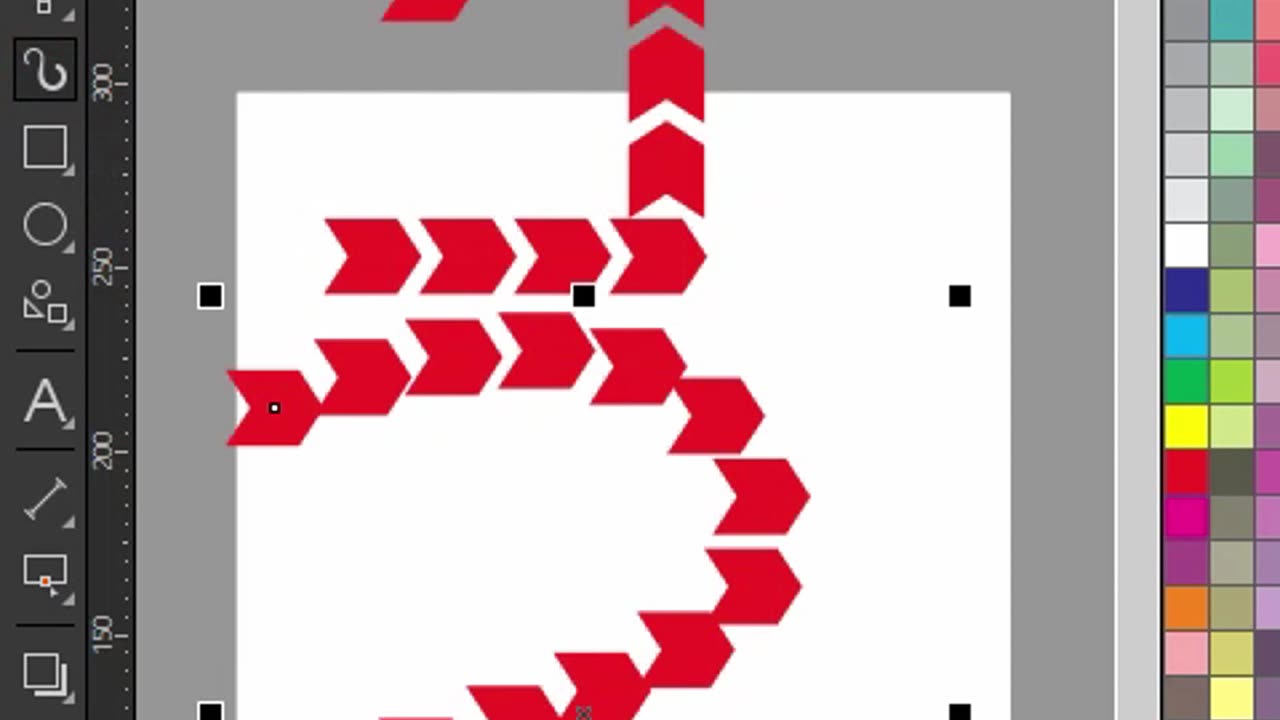 How to draw motion path arrows, arrow diagrams in CorelDraw