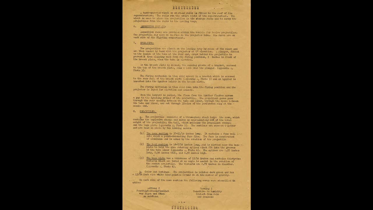 38cm Rocket Projector on Tiger 1 chassis (SturmTiger) US Captured