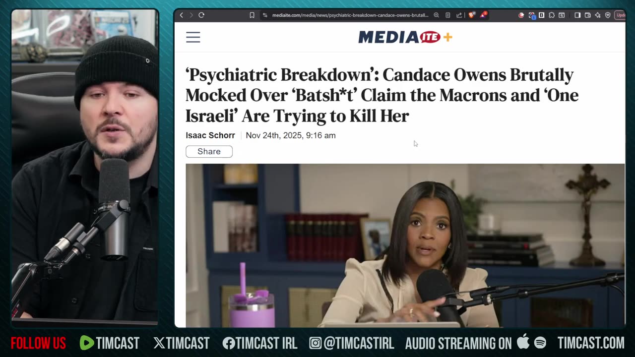 Candace Owens WARNED She Will BE KILLED | Tim Pool