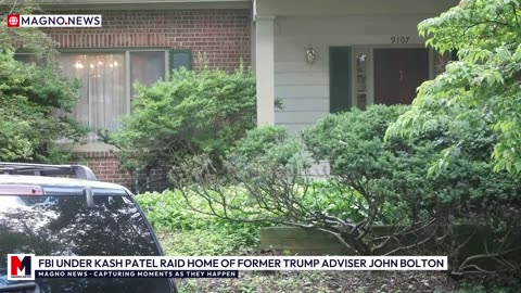 🇺🇸 FBI Agents Under Kash Patel Raid Home of Former Trump Adviser John Bolton [LIVE]