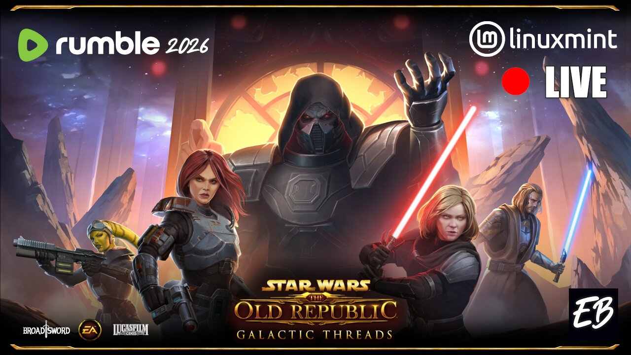SWTOR Daily LIVE With Ebeez On Linux Mint #1 TEST