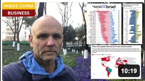 Global opinion collapses for United States and Israel. That's a big problem in the resource race.