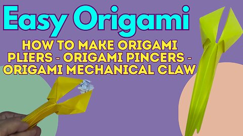 How to Make Paper Pliers | Easy DIY Origami Tool Craft
