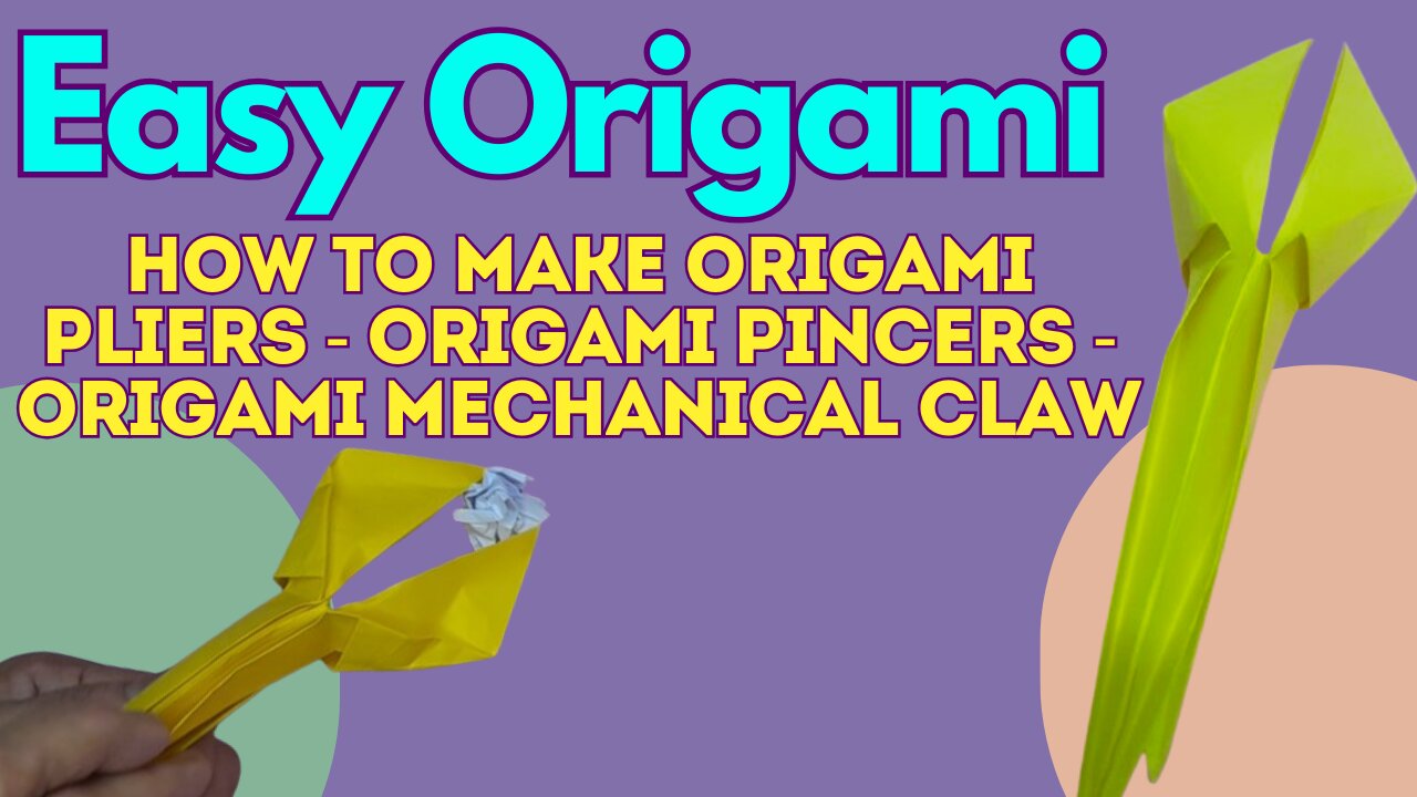 How to Make Paper Pliers | Easy DIY Origami Tool Craft