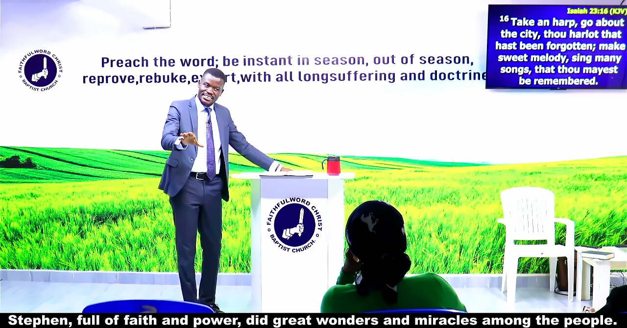 Stephen, full of faith and power, did great wonders and miracles among the people.