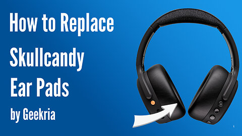 How to Replace Skullcandy Crusher ANC 2 Headphones Ear Pads / Cushions | Geekria