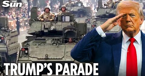 Donald Trump's historic US Army birthday parade in Washington.