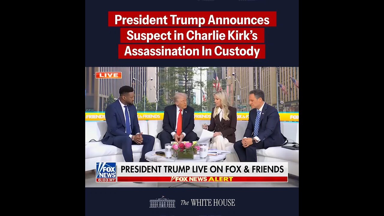 The suspect in Charlie Kirk's assassination is in custody.