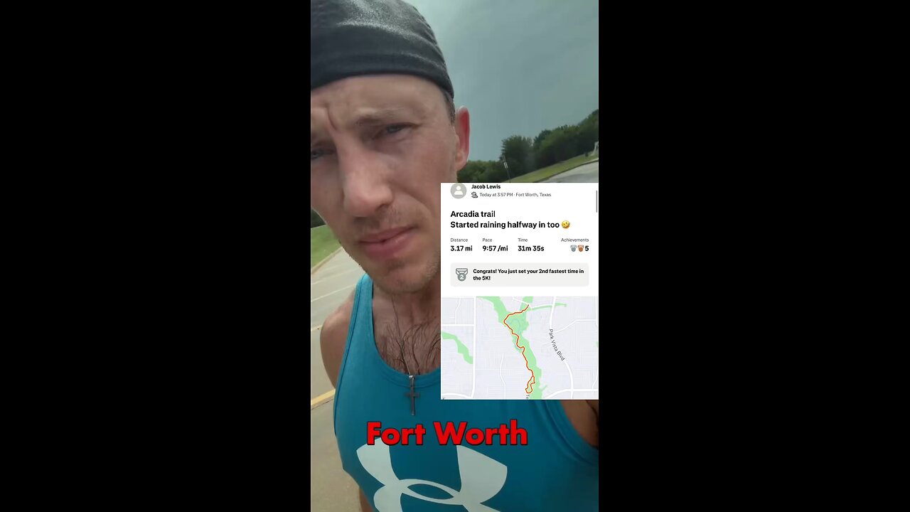 A humid jog in the rain
