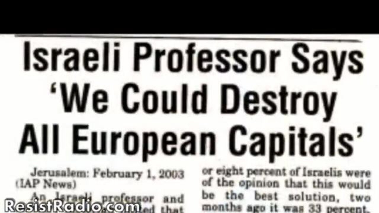The Samson Option is terrorist Israels Nuclear Blackmail over the World