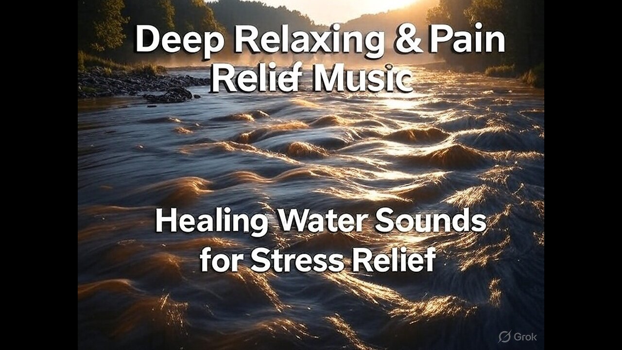 Deep Relaxing & Pain Relief Music | Water Sounds for Healing & Stress Relief 💧✨