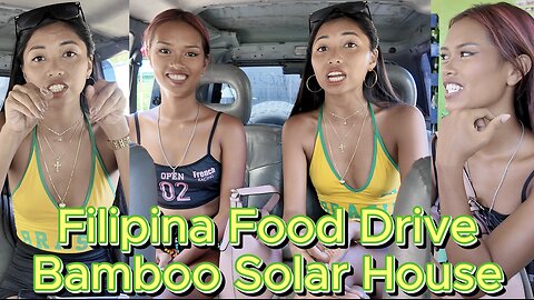 🇵🇭 Filipina Province Charity Food Mission & Bamboo Solar Tiny House! Off Grid Living Philippines