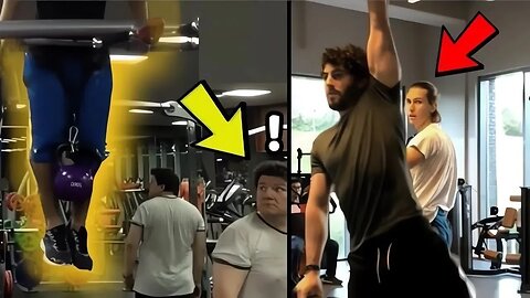 🔥Scaring People in The Gym With Calisthenics #17
