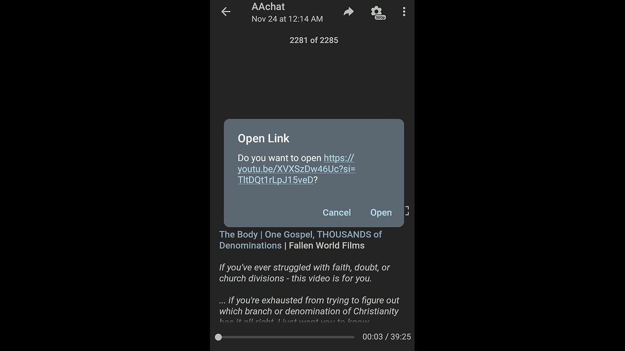 Documentary: The Gospel and the Body